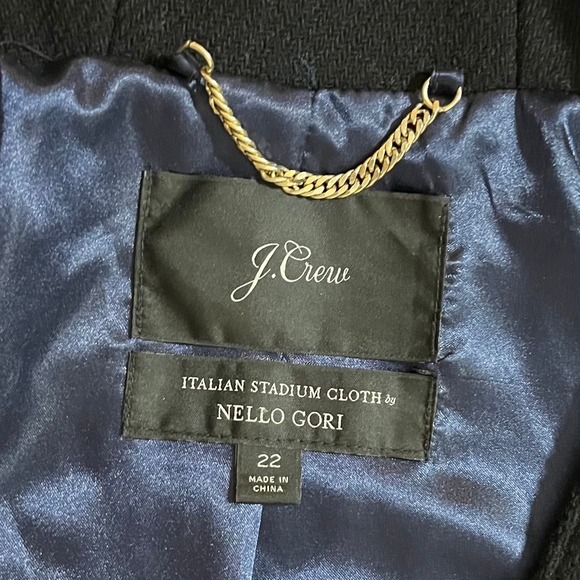 J. Crew Chateau Parka In Italian Stadium-Cloth Wool Hooded Winter Coat Size 22 - Picture 11 of 12